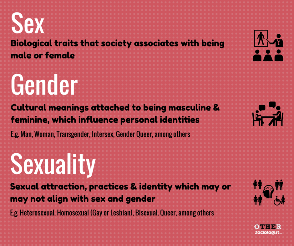Sexo, género y sexualidad: definiciones de sociología.  Por OtherSociology.com